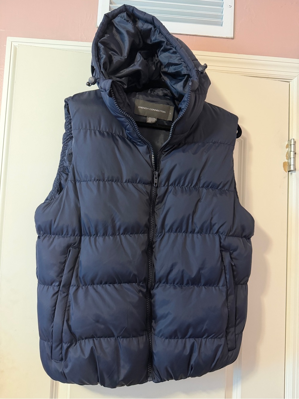 French Connection Row 3 Water Repellent Puffer Vest with Hood MSRP$128 Nordstrom